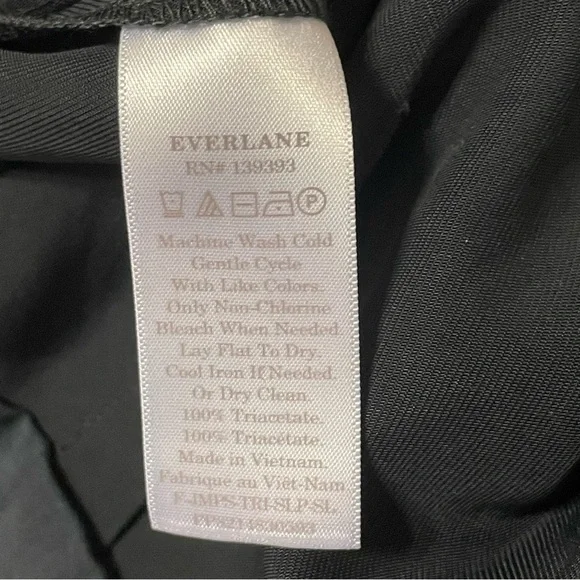 EVERLANE Japanese GoWeave Slip Jumpsuit in Black - Picture 7 of 7